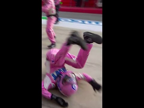 Lance Stroll&#039;s Crazy Pit Stop Drama! #Shorts