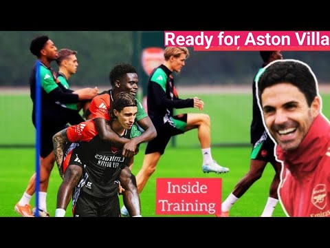 ARSENAL TRAINING NEWS ✅ Saka AND White Are Back🔥READY To Face Aston Villa #arsenal #arsenaltraining